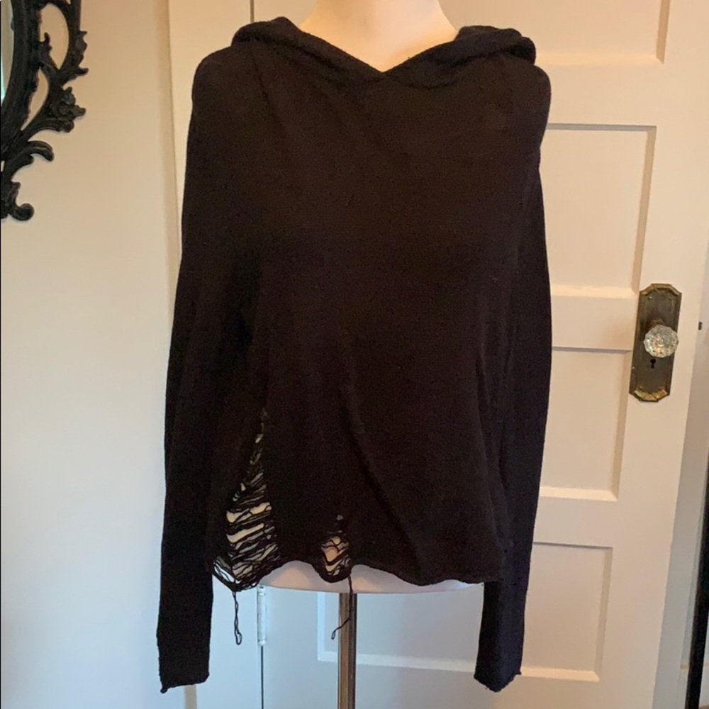 Grunge knit sweatshirt